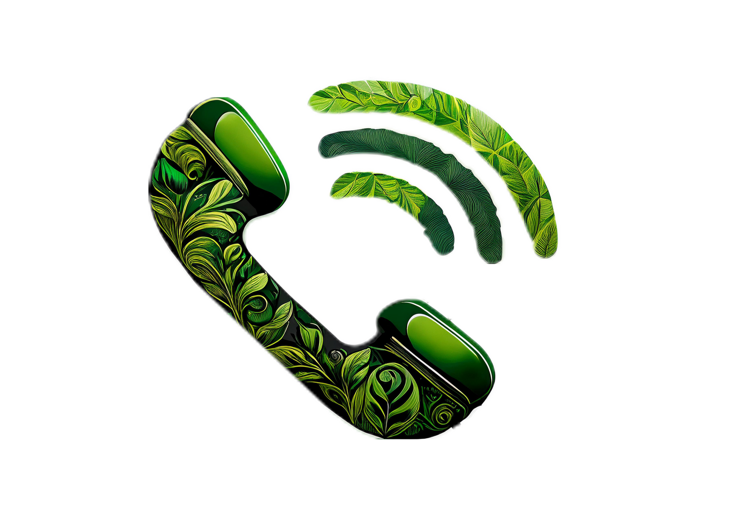 Phone icon encouraging customers to contact for gardening services